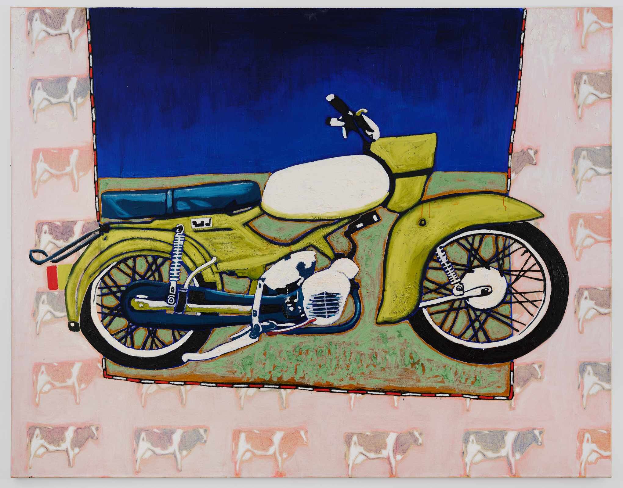 Christoph Matthes, <i>Besser so als gar nicht</i>, 2022. Mixed media on canvas, 70 7/8 x 90 1/2 in (180 x 230 cm)